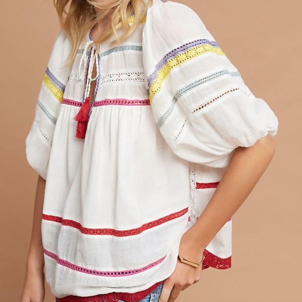 Carolina K Rockaway Peasant Top from Anthropologie